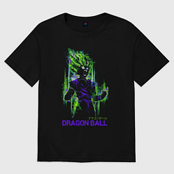 Футболка оверсайз мужская Dragon Ball - Vegeta - Cry, цвет: черный