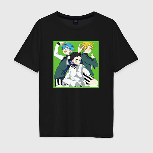 Мужская футболка оверсайз Хёта Асикага - Красавчики детективы / Черный – фото 1