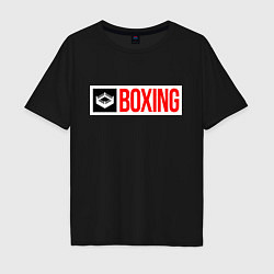 Футболка оверсайз мужская Ring of boxing, цвет: черный