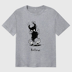 Футболка оверсайз мужская Hollow пустой, цвет: меланж