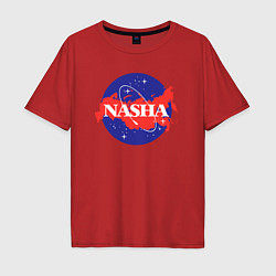 Футболка оверсайз мужская NASHA - наша Земля, цвет: красный