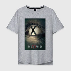 Футболка оверсайз мужская X - Files poster, цвет: меланж