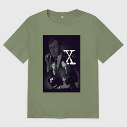 Футболка оверсайз мужская X poster, цвет: авокадо