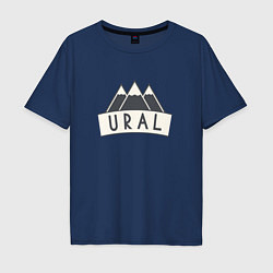 Футболка оверсайз мужская URAL, цвет: тёмно-синий