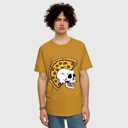 Мужская футболка оверсайз Ниндзя черепахи / Горчичный – фото 3