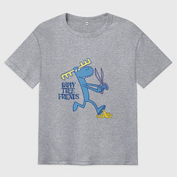 Мужская футболка оверсайз Lumpy eyes