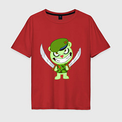 Футболка оверсайз мужская Angry Flippy, цвет: красный