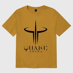 Футболка оверсайз мужская Quake III arena, цвет: горчичный