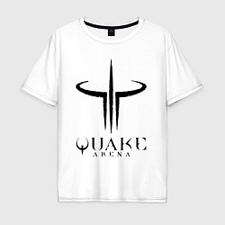 Футболка оверсайз мужская Quake III arena, цвет: белый
