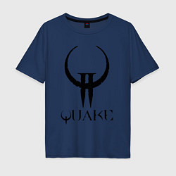 Мужская футболка оверсайз Quake II logo