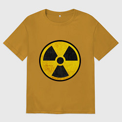 Футболка оверсайз мужская Atomic Nuclear, цвет: горчичный