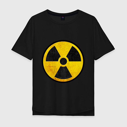 Мужская футболка оверсайз Atomic Nuclear / Черный – фото 1