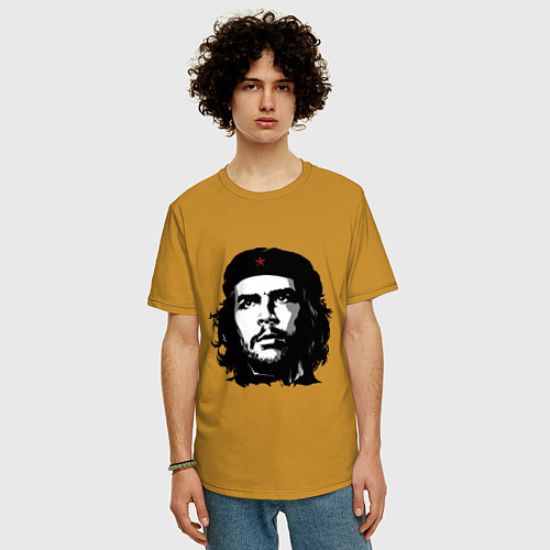 Мужская футболка оверсайз Ernesto Che Guevara / Горчичный – фото 3