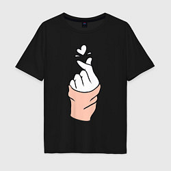 Футболка оверсайз мужская Hand click, цвет: черный
