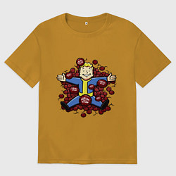 Мужская футболка оверсайз Vault boy caps