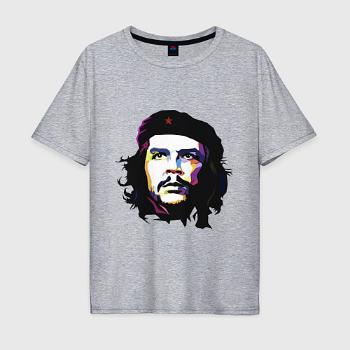 Мужская футболка оверсайз Coloured Che / Меланж – фото 1