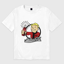 Футболка оверсайз мужская Vault boy - nuka cola, цвет: белый