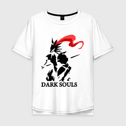 Футболка оверсайз мужская Dark Souls, цвет: белый