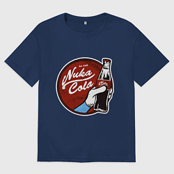 Футболка оверсайз мужская Nuka cola sticker, цвет: тёмно-синий