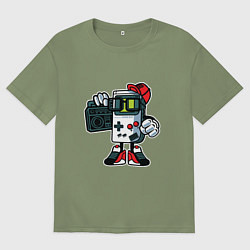 Футболка оверсайз мужская Nintendo - game boy, цвет: авокадо