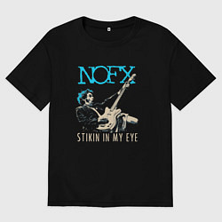 Футболка оверсайз мужская Nofx панк рок группа, цвет: черный