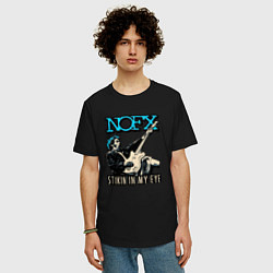Футболка оверсайз мужская Nofx панк рок группа, цвет: черный — фото 2
