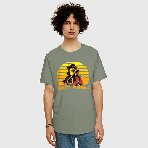 Мужская футболка оверсайз Токсичное лето / Авокадо – фото 3