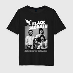Футболка оверсайз мужская Black Sabbath rock, цвет: черный