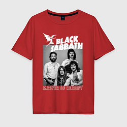 Футболка оверсайз мужская Black Sabbath rock, цвет: красный