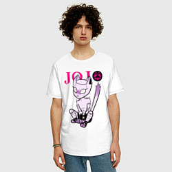 Футболка оверсайз мужская Killer Queen - joke, цвет: белый — фото 2