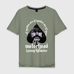 Футболка оверсайз мужская Lemmy Motorhead, цвет: авокадо
