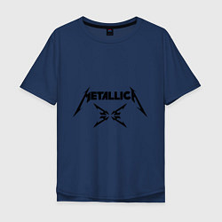 Футболка оверсайз мужская Metallica, цвет: тёмно-синий