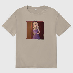 Футболка оверсайз мужская СТ Аниме, цвет: миндальный