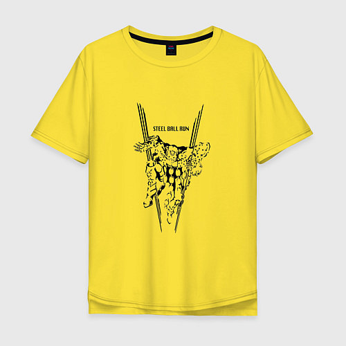Мужская футболка оверсайз Tusk / Желтый – фото 1