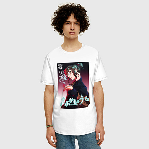 Мужская футболка оверсайз Anko Uguisu / Белый – фото 3