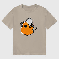 Футболка оверсайз мужская Миленький почита, цвет: миндальный