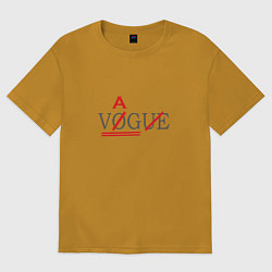 Футболка оверсайз мужская VAG not VOGUE, цвет: горчичный