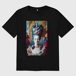 Футболка оверсайз мужская Мария Антуанетта, цвет: черный