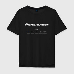 Футболка оверсайз мужская Pensioneer Push Button Black Edition, цвет: черный