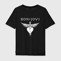 Футболка оверсайз мужская Bon Jovi Its My Life, цвет: черный