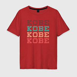 Мужская футболка оверсайз Kobe name