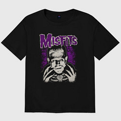 Футболка оверсайз мужская Misfits Frankenstein, цвет: черный