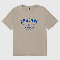 Футболка оверсайз мужская Arsenal london the gunners, цвет: миндальный