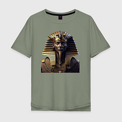 Футболка оверсайз мужская Египетский фараон, цвет: авокадо