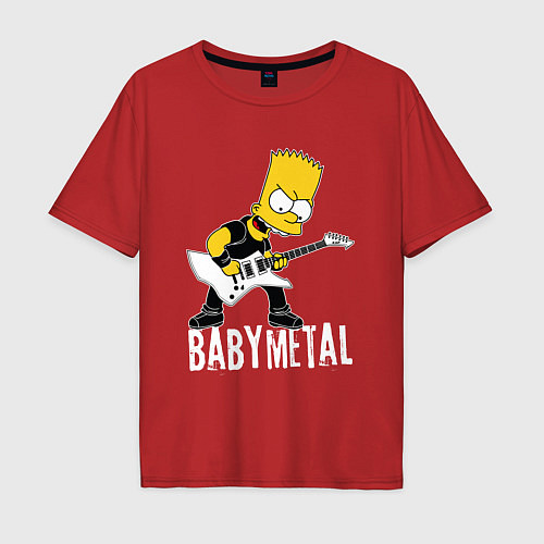Мужская футболка оверсайз Babymetal / Красный – фото 1