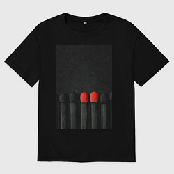 Футболка оверсайз мужская There is nothing wrong with being different, цвет: черный