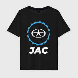 Футболка оверсайз мужская JAC в стиле Top Gear, цвет: черный