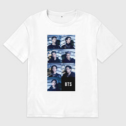 Футболка оверсайз мужская We are bulletproof BTS, цвет: белый