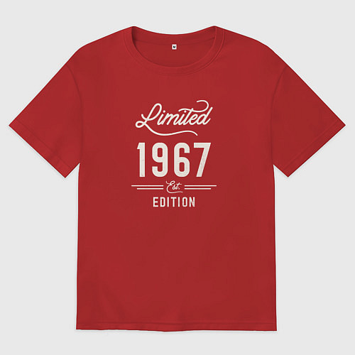 Мужская футболка оверсайз 1967 ограниченный выпуск / Красный – фото 1