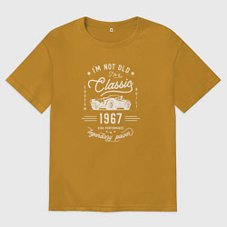 Футболка оверсайз мужская Я классический 1967, цвет: горчичный